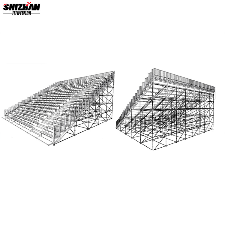 Movable bleacher portable gym bleachers